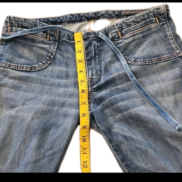Citizens Of Humanity Wide Leg Cropped Drawstring Waist Y2K 90s Jean 30 - Picture 7 of 9
